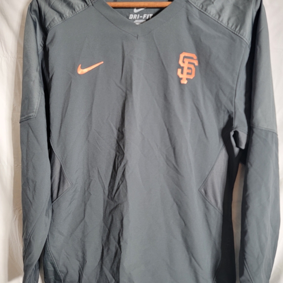 Nike Other - Nike Gray Performance Jacket with Orange Accents
